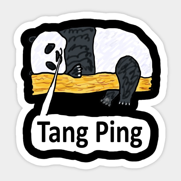 Tang Ping Sticker by Mark Ewbie